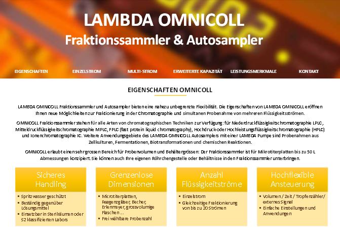 Broschüre Fraktionssammler